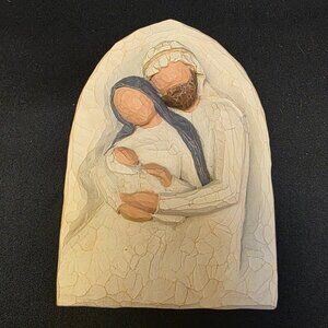 Vintage Willow Tree WALL PLAQUE "A CHILD IS BORN" Christmas 2002 Susan Lordi VGC